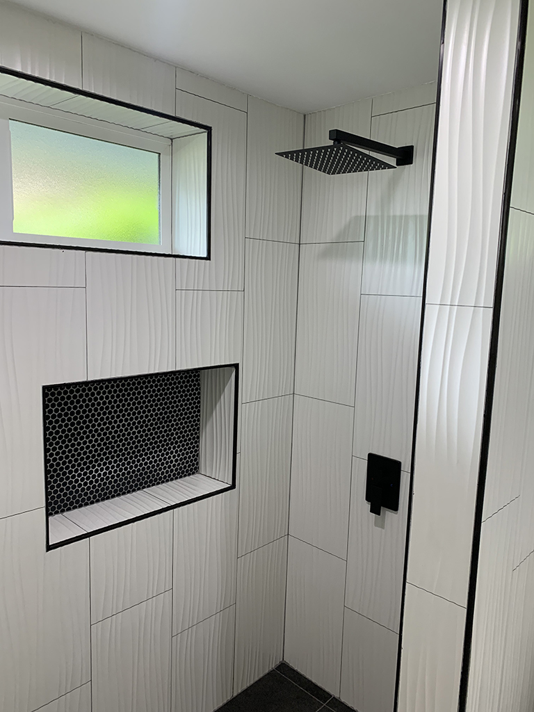 Renovated bathroom interior